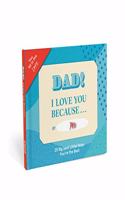 Knock Knock Dad, I Love You Because ... Book Fill in the Love Fill-in-the-Blank Book & Gift Journal