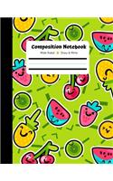 Composition Journal, Wide Ruled, Draw and Write