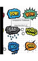 Composition Notebook College Ruled 120p 8