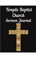 Temple Baptist Church Sermon Journal