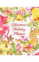 Christmas Holiday Planner: Organizer. Reindeer and bells design. Gift lists, budget tracker, shopping lists, recipe sheets and more to make your celebration fun. 8x10 90 pages
