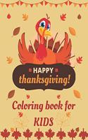 HAPPY Thanksgiving! Coloring book for KIDS
