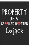 Property Of A Spoiled Rotten Cojack: Lined Journal, 120 Pages, 6 x 9, Cojack Dog Gift Idea, Black Matte Finish (Property Of A Spoiled Rotten Cojack Journal)