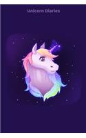 Unicorn Diaries: Unicorn Notebook Diaries for Girls