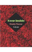 Keep inside Weekly Planner To-Do List