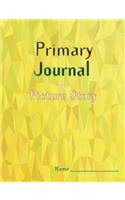 Primary Journal with Picture Story: Primary notebook with yellow triangles feature, Improve creative by drawing and writing, Size 7.44 x 9.69 Inch, 200 pages (100 Sheets) of writing pr