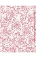 Pink Flowers Bloom 2018-2019 Large Academic Year Monthly Planner: July 2018 To December 2019 Weekly and Monthly Large 8.5x11 Organizer with Motivational Quotes