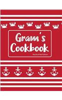 Gram's Cookbook Nautical Red Edition