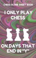 Chess Score Sheet Book