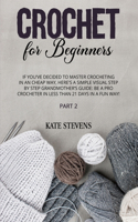 Crochet for Beginners: If You've Decided to Master Crocheting in a Cheap Way, Here's a Simple Visual Step by Step Grandmother's Guide: Be a Pro Crocheter in Less Than 21 D