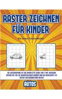 Die besten Zeichenbücher (Raster zeichnen für Kinder - Autos): Dieses Buch bringt Kindern bei, wie man Comic-Tiere mit Hilfe von Rastern zeichnet