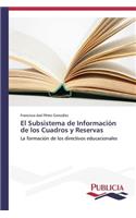 Subsistema de Información de los Cuadros y Reservas