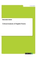 Critical Analysis of English Poetry
