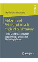 Rückkehr und Reintegration nach psychischer Erkrankung
