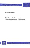 Erziehungsdenken in den Vereinigten Staaten von Amerika