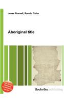 Aboriginal Title