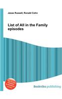 List of All in the Family Episodes: (English)