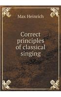 Correct principles of classical singing
