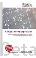 Closed- Form Expression: (English)