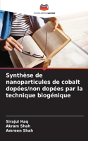 Synthèse de nanoparticules de cobalt dopées/non dopées par la technique biogénique