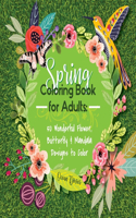 Spring Coloring Book for Adults
