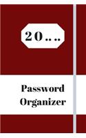 Password Organizer with tabs, logbook