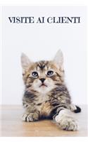 Visite ai clienti: Quaderno da completare per la registrazione delle conversazioni con i (nuovi) clienti - Design: Gatto carino