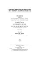 ONDCP reauthorization: the High Intensity Drug Trafficking Areas Program and CTAC