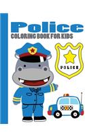 Police Coloring book for kids