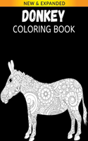 Donkey Coloring Book: Relaxation with Stress Relieving Cow Designs, Quick and Easy