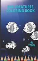 Sea Creatures Coloring Book