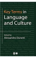 Key Terms in Language and Culture