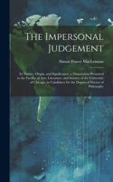 Impersonal Judgement [microform]