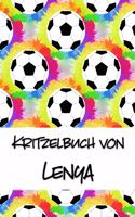 Kritzelbuch von Lenya: Kritzel- und Malbuch mit leeren Seiten für deinen personalisierten Vornamen