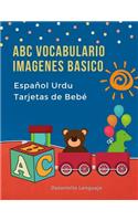 ABC Vocabulario Imagenes Basico Español Urdu Tarjetas de Bebé
