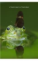 A friend in need is a friend indeed: 6x9 (15.24 cm x 22.86 cm) journal: frog & butterfly: true friendship: thank you gift