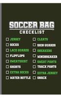 Soccer bag Checklist