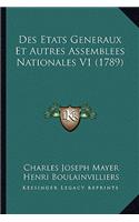 Des Etats Generaux Et Autres Assemblees Nationales V1 (1789)