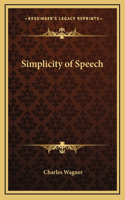 Simplicity of Speech