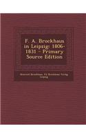 F. A. Brockhaus in Leipzig: 1806-1831