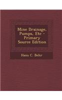 Mine Drainage, Pumps, Etc