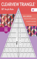 Clearview Triangle(tm) 60° Acrylic Ruler--10