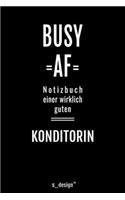 Notizbuch für Konditoren / Konditorin: Originelle Geschenk-Idee [120 Seiten liniertes blanko Papier ]