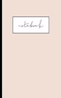 Notebook: Blush pink large dot notebook - 8.5 x 11 - 100 pages