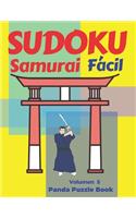Sudoku Samurai Facil - Volumen 5: Juegos De Lógica Para Adultos(5 Sudoku Samurai Facil)