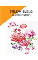 notebook -- letters