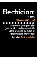 Electrician Definition: Food Journal - Track Your Meals - Eat Clean And Fit - Breakfast Lunch Diner Snacks - Time Items Serving Cals Sugar Protein Fiber Carbs Fat - 110 Pag