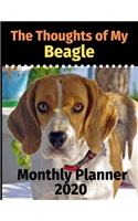 The Thoughts of My Beagle: Monthly Planner
