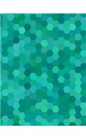Blue Hex (Small Hexagon Graph Paper)