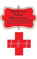 My One-Year Diabetes Medical Journal: Food, Insulin, Blood Glucose, Blood Pressure, and Concerns to Discuss with the Doctor